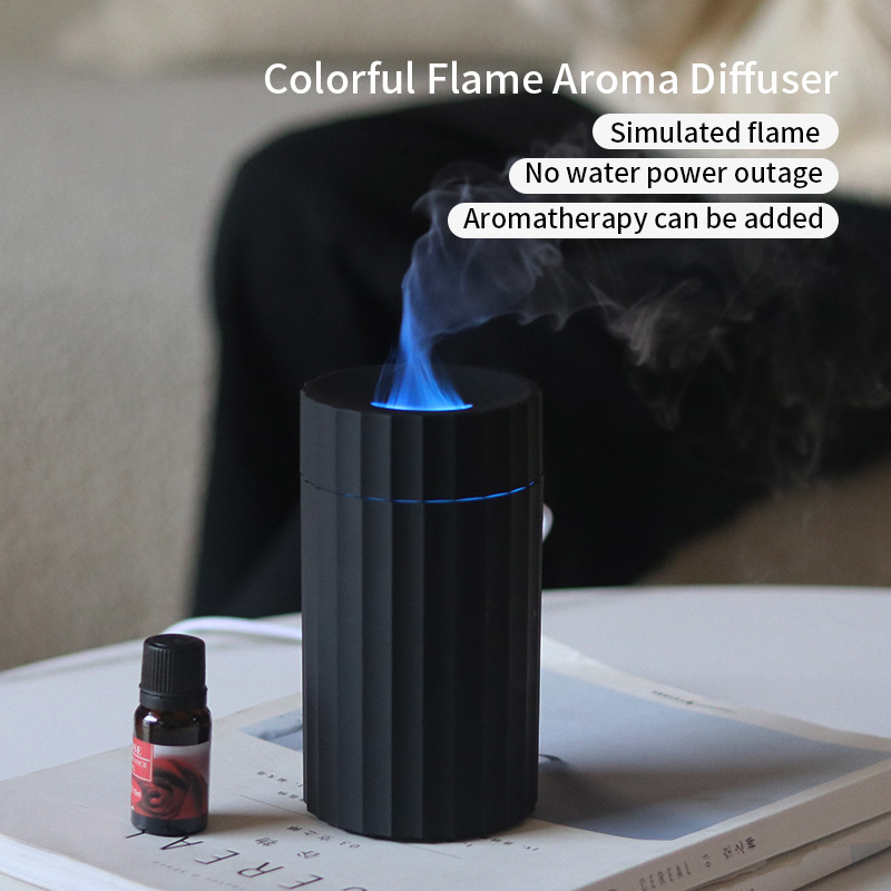 GlowMist- Difuzor Auto cu Efect de Flacara si LED