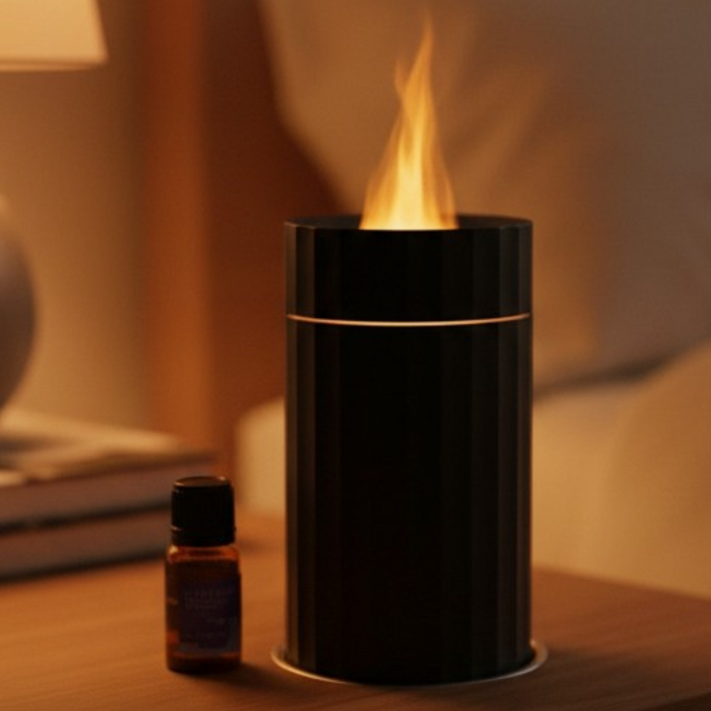 GlowMist- Difuzor Auto cu Efect de Flacara si LED